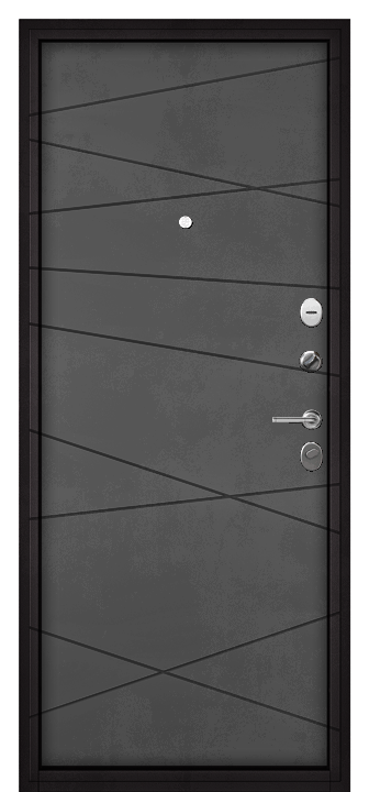 Входная дверь Home Eco Гладкая внеш 130 Бетон темный HE-FEXT-GRMU-130-BTDR
