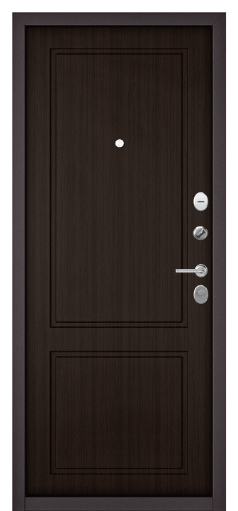 Входная дверь Home Eco Гладкая внеш D-1 Шоколад ларче HE-FEXT-CHBU-D1-SHLA
