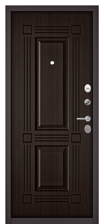 Входная дверь Home Eco Гладкая внеш 104 Шоколад ларче HE-FEXT-CHBU-104-SHLA