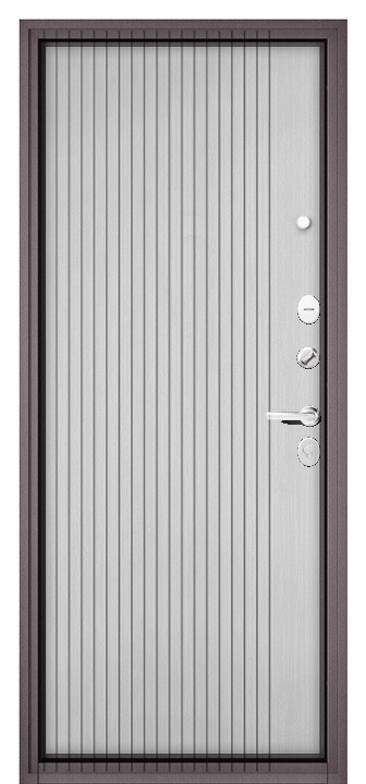 Входная дверь Trust Mass 104 161 Белый ларче TM-104-DBCG-161-WHLA
